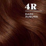 Clairol Nice'n Easy Permanent Hair Dye, 4R Dark Auburn Hair Color, Pack of 3