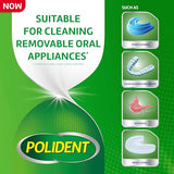 Polident 3 Minute Denture Cleanser Tablets - Cleans Removable Oral Appliances, Clear Retainers, and Mouth Guards - 84 Count (Pack of 3)