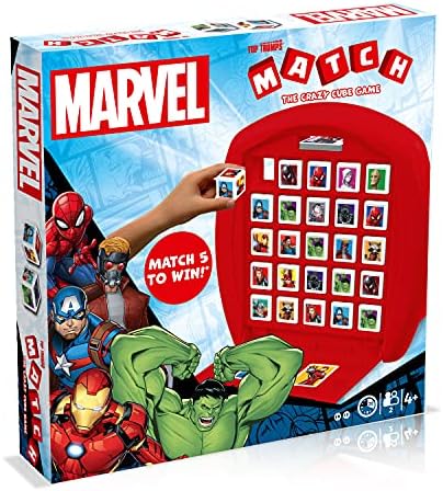 Top Trumps Match Game Marvel Heroes - Family Board Games for Kids and Adults - Matching Game and Memory Game - Fun Two Player Kids Games - Memories and Learning, Board Games for Kids 4 and up