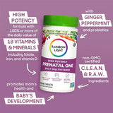 Rainbow Light High-Potency Prenatal One Multivitamin, Prenatal Health Multivitamin Supports Mom's Health and Baby's Development, With Vitamin C, Vegan, 120 Count