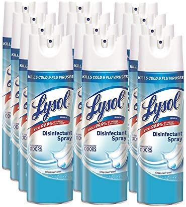 Lysol Disinfectant Spray, Crisp Linen, 228oz (12X19oz)