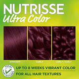 Garnier Hair Color Nutrisse Ultra Color Nourishing Creme, BR2 Dark Intense Burgundy (Passion Fruit) Red Permanent Hair Dye, 2 Count (Packaging May Vary)