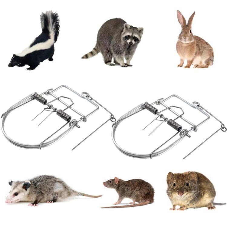 2 Pack Small Animal Traps Mouse Trap,Spring Trapt Rodent Cage,Suit for