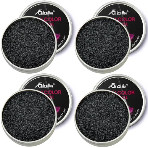 TailaiMei 4 Pack Color Removal Cleaner Sponge, Quickly & Easily Clean Makeup Brushes Without Water or Chemical Solutions Eliminating Drying Time - Switch Eyeshadow Colored Immediately