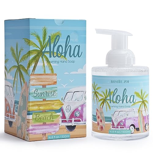 Foaming Hand Soap with Gift Box- ALOHA, Infused with Sand Beach Aroma - 500ml/ 16.8 fl.Oz