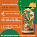 Bricker Labs GlutnGo with Tolerase G 100mg Digestion Supplement for Gluten Intolerance, Clinically Proven to Help Digest Gluten, Fast, Effective and Safe Digestive Aid, 90 Capsules