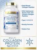 Carlyle Multi Collagen Protein Capsules 2000mg | 300 Count | Type I, II, III, V, X | Collagen Peptide Pills | Keto & Paleo Friendly, Gluten Free Supplement