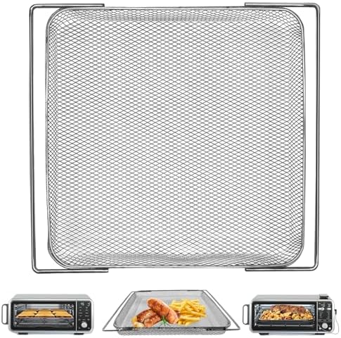 Air Fryer Accessories for Ninja Foodi 13 in 1 SP351 SP301 SP201 Air Fry Countertop Toaster Oven, 13.5''×12.3'' Air Fryer Replacement Parts Basket Wire Rack Roasting Steamer Grill Racks Tray