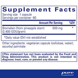 Pure Encapsulations Bromelain 2400 500 mg - for Digestive Support & Musculoskeletal Health - Supports Joints & Muscle Recovery* - Proteolytic Enzymes - Vegan - 60 Capsules