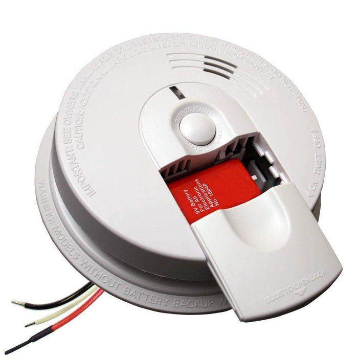 Kidde i4618AC Battery Powered Hardwire Smoke Alarm, 4 Pack