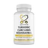 Inspired Herbtoniks Turmeric Curcumin Resveratrol Nutritional Supplement, Antioxidant Properties, Supports Good Inflammation and Immune System, 120 Vegan Capsules