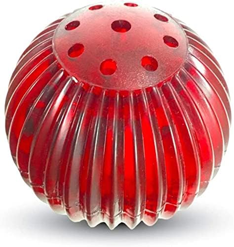 Pet Qwerks Blinky Babble Ball - Flashing Interactive Chew Dog Toy - Medium