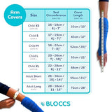 BLOCCS 100% Waterproof Cast Shower Cover Arm- Swim on Vacation, Shower & Bathe. Durable Adult Arm Cast Protector for Shower or Swimming - #ALA72 - Adult Long Arm