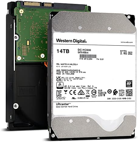 WD Ultrastar DC HC530 14TB 7200RPM SATA 6Gb/s 3.5-inch Enterprise HDD - WUH721414ALE6L4 (Renewed)