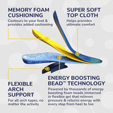 Dr. Scholl's® 24-Hour Energy Multipurpose Insoles, Returns Energy with Every Step, Relieves Foot Pressure & Tired Achy Feet, Memory Foam & Gel Insert, Men's Shoe Size 8-14, 1 Pair