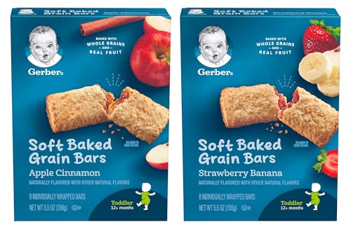 Gerber Soft Baked Grain Bars (5.5 Ounce (Pack of 2), Variety Pack)