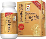 Vita Green Reishi Mushroom Lingzhi, 100% Natural Pure Antioxidant Fungus Extract for Energy Immune Support Wellness for Adults - 72 Capsules