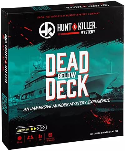 Hunt a Killer: Dead Below Deck - Immersive Thrilling Murder Mystery Game, Become Detectives & Take On The Unsolved Case, for Date Night Or Game Night with Family & Friends, Medium Difficulty