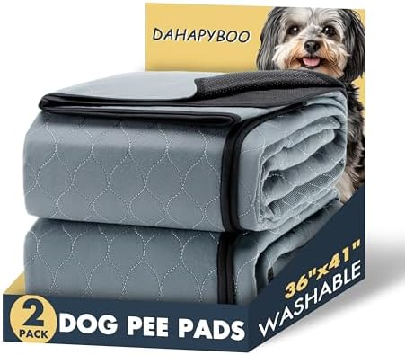 Washable Pee Pads for Dogs,2Pack Reusable Puppy Pads for Dogs,36x41 Non-Slip Waterproof Pet Training Pads for Crate, Playpen, Bed, Sofa,Whelping Box, Potty Training