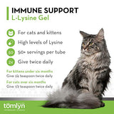 Tomlyn Immune Support Daily L-Lysine Supplement, Maple-Flavored Lysine Gel for Cats and Kittens, 3.5oz