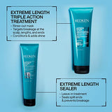 Redken Extreme Length Treatment Mask | Rinse-Out Hair Mask with Biotin & Castor Oil | For Hair Growth | 8.5 Fl Oz