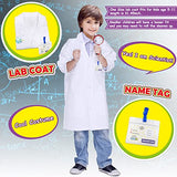 UNGLINGA Kids Science Experiment Kit with Lab Coat Scientist Costume Dress Up and Role Play Toys Gift for Boys Girls Kids Christmas Birthday Party