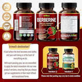 GriMed Berberine Supplement 9,500mg with Ceylon Cinnamon Bitter Melon Supports Healthy Immune System - Made in The USA