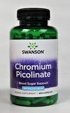 Swanson Chromium Picolinate - Natural Supplement - (200 Capsules, 200mcg Each) (2 Pack)