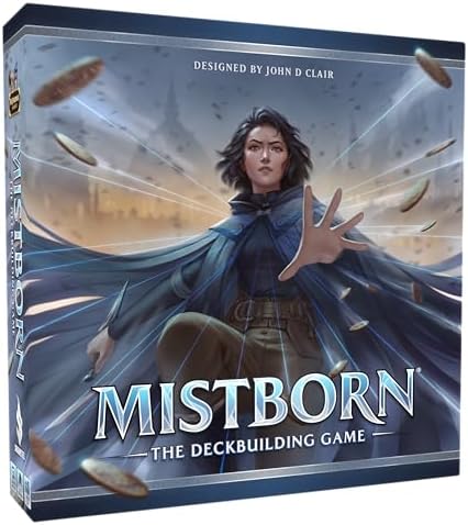 Mistborn Deckbuilding Game - Forge Alliances in Epic Metal-Burning Battles - Cooperative Card Game by Designer John - Immersive Strategic Gameplay