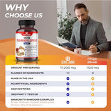 Ultra Mushroom Complex 17200MG Lion's Mane 4000mg Cordyceps 2000mg Maitake 2000mg - Brain, Energy, Focus Support with Reishi Chaga Turkey Tail Enoki Shiitake Mushroom (90 Count (Pack of 1))