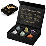 Aries Crystals Gift Set, Zodiac Signs Healing Crystals Birthstones with Horoscope Box Set Aries Astrology Crystals Healing Stones Gifts