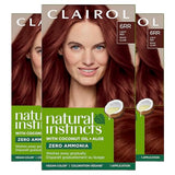 Clairol Natural Instincts Demi-Permanent Hair Dye, 6RR Light Red Hair Color, Pack of 3