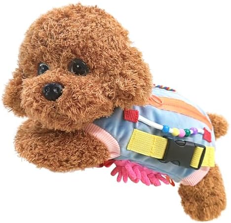 Fidget Blanket for Elderly with Dementia Fidget Dog Blanket Activities and Gift for Senior with Alzheimer’s or Dementia