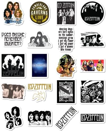 Stickers 20 Pcs Per Pack Led Vinyl Zepplin Waterproof Aesthetic Colorful Laptop Bumper Car Bike Water Bottle Luggage Guitar Skateboard