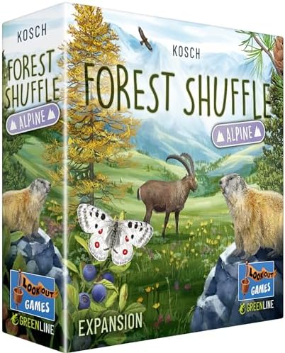 Games Forest Shuffle Alpine Card Game Expansion - 36 New Cards for Enhanced Gameplay! Adds New Species & Trees, Strategy Game for Kids & Adults, Ages 10+, 2-5 Players, 60 Min Playtime, Made