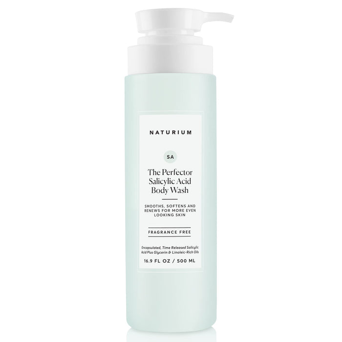 Naturium The Perfector Salicylic Acid Body Wash, Gentle & Smoothing Cleanser, 16.9 oz