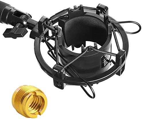AT2020 Shock Mount - Microphone Mounts Reduces Vibration Noise and Shockmount Improve Recording Quality for Audio Technica AT2020 AT2020USB+ AT2035 ATR2500 AT4040 Condenser Mic by YOUSHARES