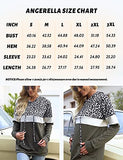 Angerella Black Buffalo Plaid Shirts for Women Christmas Sweatshirt Hoodies Long Sleeve Color Block Tops with Pockets XXL