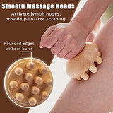 zhijiazhi Wooden Mushroom Shape Massager | Manual Wood Therapy Massage Tool, Anti Cellulite, Maderoterapia, Lymphatic Drainage, Relief Muscle Tension, for Full Body Use