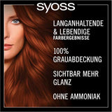 Syoss Oleo Intense Permanent Oil Colouration Hair Colour, 5-77 Shiny Copper Red with Nourishing Oil and Ammonia Free, Pack of 3 (3 x 115 ml)