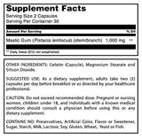 Amazing Formulas Mastic Gum Supplement 1000 mg Per Serving 60 Capsules | Non-GMO | Gluten Free | Made in USA