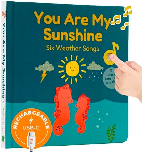 Cali's Books You are My Sunshine Nursery Rhymes | Interactive Sound Book | Musical Toys for Toddlers 1-3 | Sound Book for Babies and Toddlers | Interactive Baby Learning Toy.