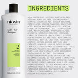 Nioxin Scalp + Hair Thickening System 2 Shampoo, For Natural Hair with Progressed Thinning, 16.9 fl oz (Packaging May Vary)