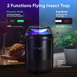 COKIT Indoor Insect Trap, 2 Mode Catching Insects with Suction, Bug Light and 6 Glue Board, Catcher & Killer for Mosquito, Gnat, Moth, Fruit Flies, Non-Zapper Traps for Home, Black-1