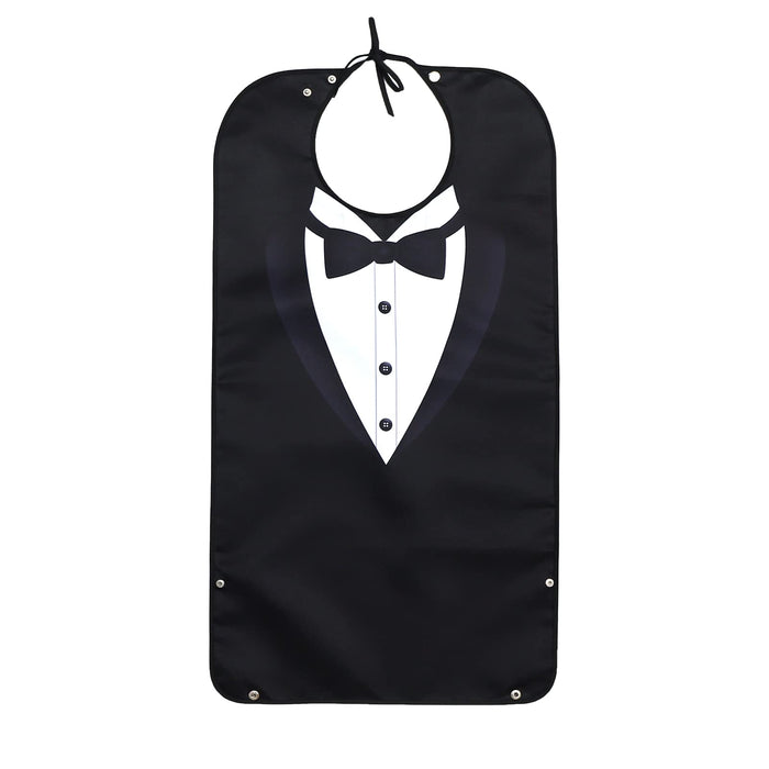 Pafusen Adult Bibs for Men Elderly Seniors, Reusable Large Adult Bibs for Eating with Snaps, Feeding Bibs for Adults Senior Citizens with Crumb Catcher, Gag Gifts for Men/Dad