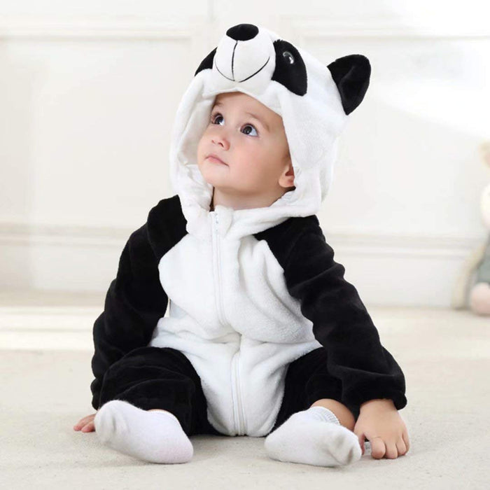 Baby Panda Costumes Unisex Toddler Outfit Halloween Dress Up Romper 6-12 Months