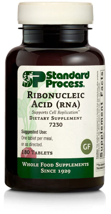 Standard Process Ribonucleic Acid (RNA) - RNA Supplement with Calcium, and Magnesium Citrate - Vegetarian, Gluten Free - 180 Tablets