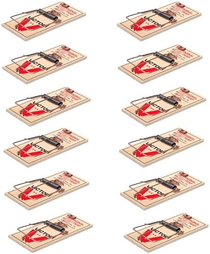 Victor M150-12 Metal Pedal Sustainably Sourced FSC Wood Snap Mouse Trap - 12 Traps