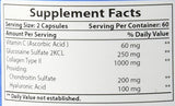 Nova Nutritions Hyaluronic Acid 100mg/serving - Promotes Youthful Skin & Healthy Joint Function 120 Capsules