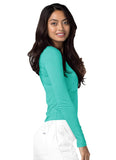 Adar Uniforms Underscrubs for Women - Long Sleeve Comfort Tee - 2900 - Sea Glass - 3X